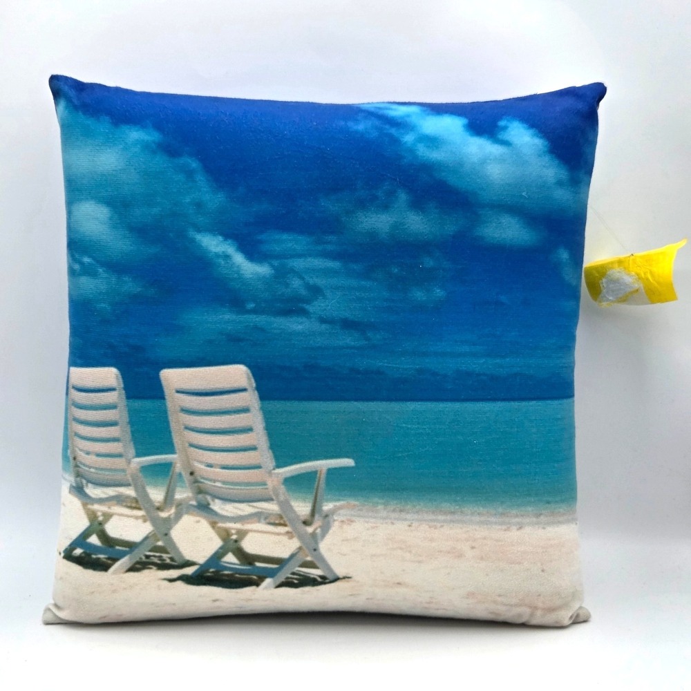 Beach Scene Massage Pillow Pressure Battery Operated